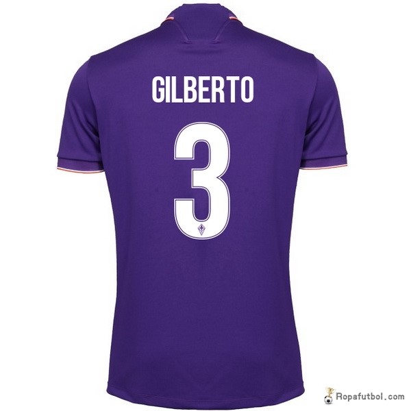 Camiseta Fiorentina Replica Primera Ropa Gilberto 2016/17 Purpura